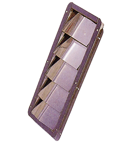 Stainless Steel 'Louvre', 305x87x27mm (Cut Out Sizes), 328x112mm (Outer Sizes) - 078131 72dpi - 9078131