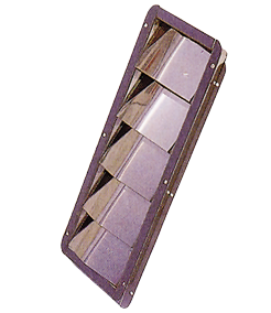 Stainless Steel 'Louvre', 305x87x27mm (Cut Out Sizes), 328x112mm (Outer Sizes) - 078131 72dpi - 9078131
