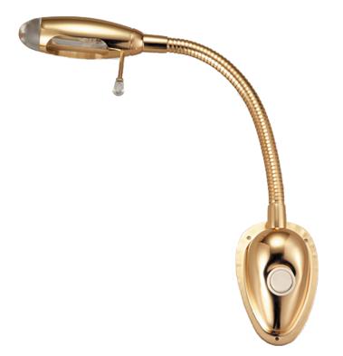 Flexible chart light, brass