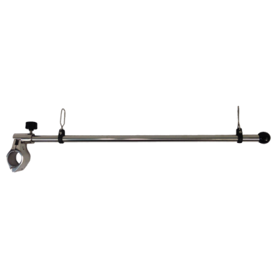 Stainless Steel Flag Pole, L=450mm, Railing Mount &Oslash;25mm - 078390 - 9078390