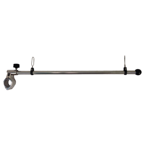 Stainless Steel Flag Pole, L=450mm, Railing Mount &Oslash;25mm - 078390 - 9078390