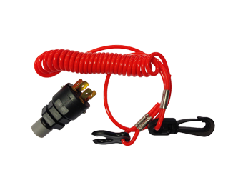 Safety Switch Complete with Coiled String, for In- & Outboards - 078626 - 9078626