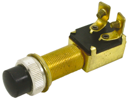 Push Button 12v, 2-Positions, A=28mm, B=14mm, C=18mm, With Black Button, Max. 20a - 078635 72dpi - 9078635