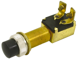 Push Button 12v, 2-Positions, A=28mm, B=14mm, C=18mm, With Black Button, Max. 20a - 078635 72dpi - 9078635