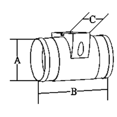 Extraction Ventilator For Engine Rooms, 12v, 3,0a, 90-120m&sup3;/H, In-Line Mount - 078650 01 72dpi - 9078650