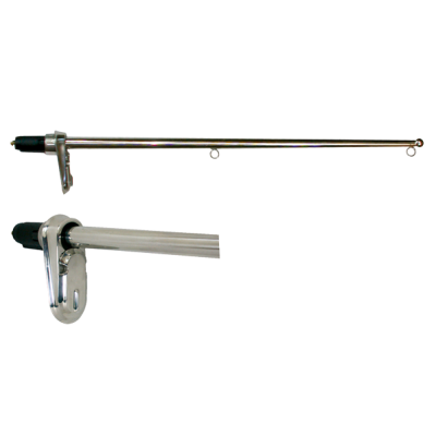 Stainless Steel Flag Pole, Removable With Watertight Base With Closing Cap - 078750 - 9078750