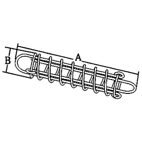 Stainless Steel Mooring Spring, &Oslash;6mm, A=380mm, B=62mm - 078767 01 72dpi - 9078767