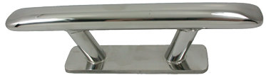 Stainless Steel Oval Mooring Cleat, Bolt Mount (&Oslash;10mm), A=200mm, B=34mm, C=120mm, D=55mm, E=67mm, F=34mm - 078830 72dpi - 9078830