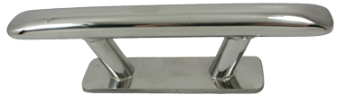 Stainless Steel Oval Mooring Cleat, Bolt Mount (&Oslash;10mm), A=250mm, B=42mm, C=150mm, D=72mm, E=83mm, F=41mm - 078831 - 9078831