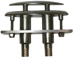 Stainless steel pop-out mooring cleats