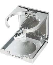 Plastic Drink Holder, Foldable, A=104mm, B=98mm, C=94mm, Chromed - 078884 72dpi - 9078884