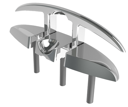 Stainless steel foldaway cleat