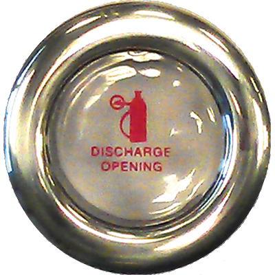 Fire Extinguisher Discharge Opening With Breakable Glass, Dims. 50x70x29mm - 078945 72dpi - 9078945
