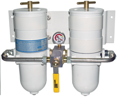 Racor Double Marine 'Turbine' Filter Ce-Approved With Metal Bowl, Switchable Dieselfilter - 079082 m 72dpi - 9079082/M