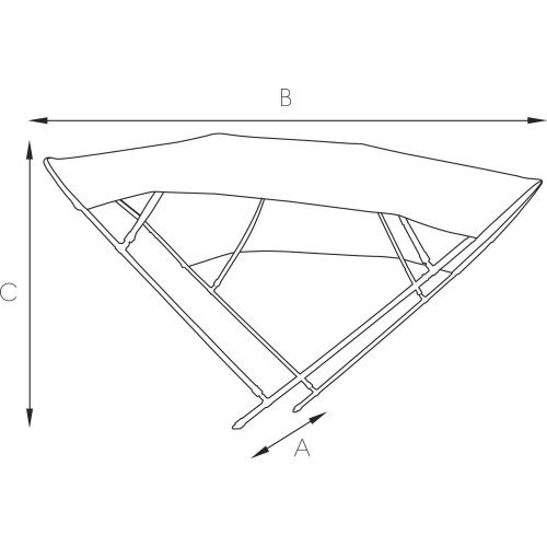 Sun Top Model 'Sixty', White, 200x156x252cm; Aluminum Polished Frames - 080050 1 72dpi 1 1 - 9080051/W