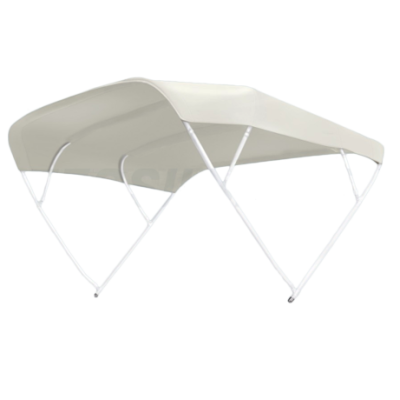 Sun Top Model 'Sixty', White, 175x156x252cm; Aluminum Polished Frames - 080050 w 2 - 9080050/W