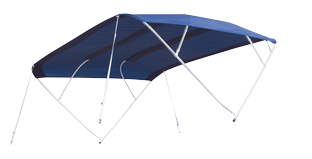 Sun Top Model 'Sixty', Navy, 230x156x252cm; Aluminum Polished Frames - 080052 72dpi - 9080052