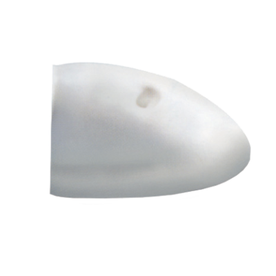 Plastic End-Cap For Fender Profile 'Radial 40', White - 080316 - 9080316