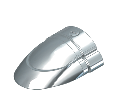 Allpa Stainless Steel End-Cap For 'Sphaera 25' With Plastic Base (Pair B+C) - 080370 72dpi - 9080370