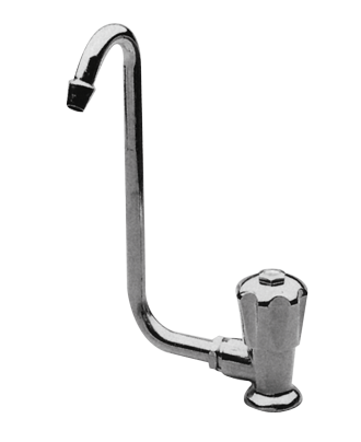 Chromed Plated Water Tap With Foldable 10mm-Swivel, Connection 3/8", Control Left - 081001 72dpi - 9081002