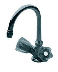 Chromed Plated 2-Control Mixer Tap With Swivel, 12mm-Swivel, Connection 3/8" - 081003 72dpi - 9081003