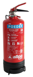 Dry Powder Extuinguisher 2kg, &Oslash;110mm, H=395mm (Fire Class A+B+C) - 082121 72dpi - 9082121