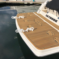 Hurley Chocks (Pair) White For Direct Mounting On Swim Platforms - 084601b 72dpi - 9084601