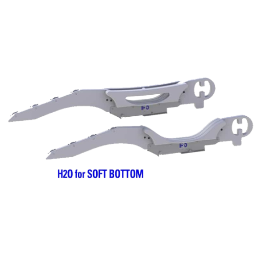 Hurley H2O Davit System 36" Mount Soft Bottom with foot plate to permanently mount to swim platform - 084626 72dpi - 9084626