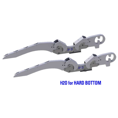 Hurley H2O Davit System 36" Mount Hard Bottom White w/foot plate to perm.mount to swim platform - 084627 72dpi - 9084627