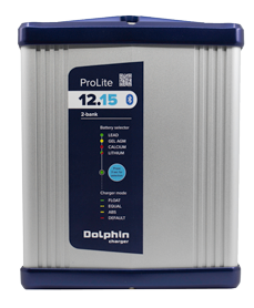 Dolphin Prolite Battery Charger, Ip65, 12v, 15a, 2x Out - 086280 72dpi - 9086280
