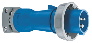 Cee-32a Plug Body With Cord Grip, 32a/230v, Male, With Threaded Ring, Ip67 - 089324 72dpi - 9089324
