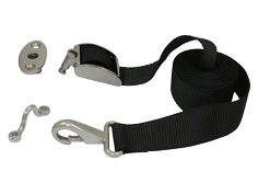 Swivel Webbing Buckle Kit For Sun-Top With Buckle, Pad Eye, Swivel Pin & Snap Hook (Breaking Load 400kg) - 098100 72dpi - 9098100