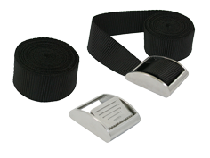 Webbing With Stainless Steel Buckle, 25x2300mm (Breaking Load 400kg) (Per Pair) - 098101 72dpi - 9098101