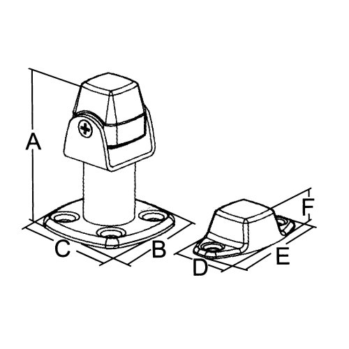 Stainless Steel Magnetic Door Catch, Rotating And Adjustable, Holding Power 3,5kg - 098130 2 72dpi - 9098130