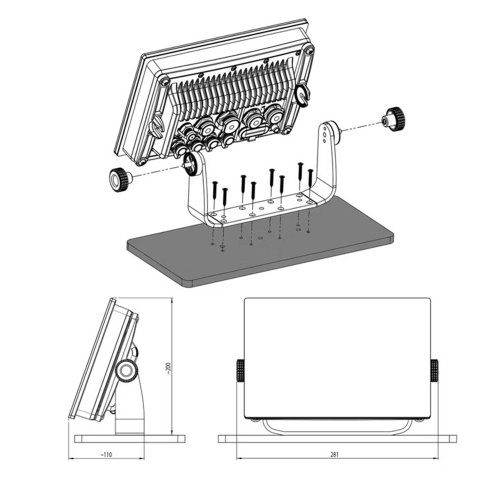 Q2 Trunnion Bracket for 10"", 12"" and 16" - 10000765 2 - 10000765