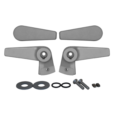 Go&iuml;ot Cristal Aluminum Pair Of Inside/Outside Handles (Pair Of 2) - 105020 - 73105020