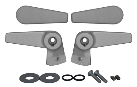 Go&iuml;ot Cristal Aluminum Pair Of Inside/Outside Handles (Pair Of 2) - 105020 - 73105020