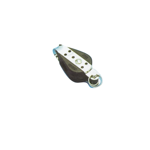 Plastic Single Block (With Becket), 6mm, Ball Bearing 22mm, Swl 100kg, Breaking Load 700kg - 105100 72dpi - 105100