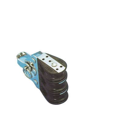 Plastic Triple Block, 6mm, Ball Bearing 22mm, Swl 100kg, Breaking Load 700kg - 105600 72dpi - 105600