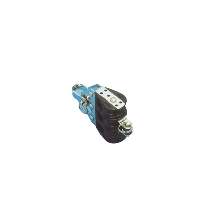 Plastic Triple Block (With Becket), 6mm, Ball Bearing 22mm, Swl 100kg, Breaking Load 700kg - 105700 72dpi - 105700