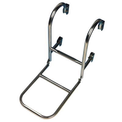 Stainless Steel Bathing Ladder, 3-Steps, For Deck Mount, Dims. Unfolded 260x780mm, Tube &Oslash;20mm - 110040 1 - 110040