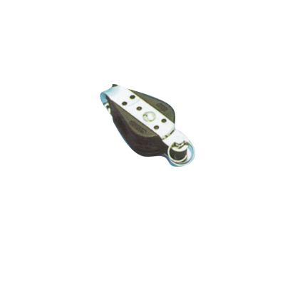 Plastic Single Block (With Becket), 8mm, Ball Bearing 28mm, Swl 150kg, Breaking Load 750kg - 116100 72dpi - 116100