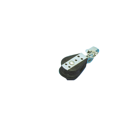 Plastic Single Block (With Swivel), 8mm, Ball Bearing 28mm, Swl 150kg, Breaking Load 750kg - 116300 72dpi - 116300