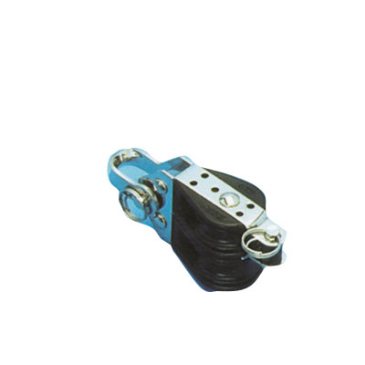 Plastic Double Block (With Becket), 8mm, Ball Bearing 28mm, Swl 150kg, Breaking Load 750kg - 116600 72dpi - 116600