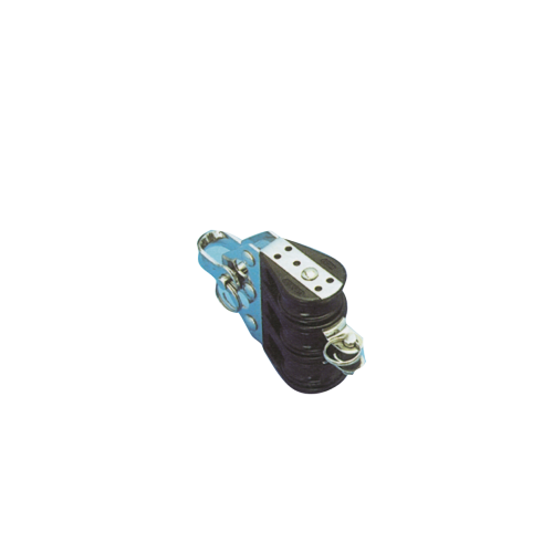 Plastic Triple Block (With Becket), 8mm, Ball Bearing 28mm, Swl 150kg, Breaking Load 750kg - 116800 72dpi - 116800