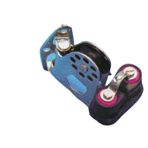 Plastic Single Block Swivelling (With Cleat), 8mm, Ball Bearing 28mm, Swl 150kg, Breaking Load 750kg - 117000 72dpi - 117000