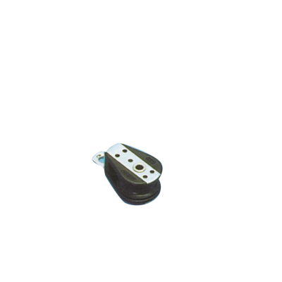 Plastic Deck Block Single, 8mm, Ball Bearing 28mm, Swl 150kg, Breaking Load 750kg - 117100 72dpi - 117100