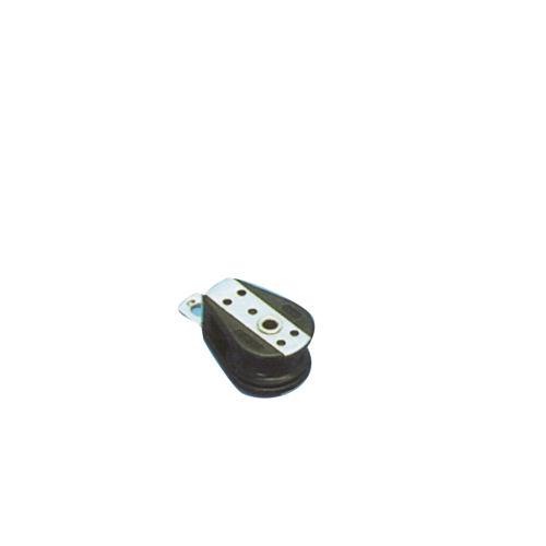 Plastic Deck Block Single, 8mm, Ball Bearing 28mm, Swl 150kg, Breaking Load 750kg - 117100 72dpi - 117100