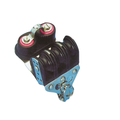 Plastic Triple Block (With Cleat), 8mm, Ball Bearing 28mm, Swl 150kg, Breaking Load 750kg - 117300 72dpi - 117300