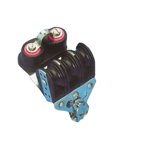 Plastic Triple Block (With Cleat), 8mm, Ball Bearing 28mm, Swl 150kg, Breaking Load 750kg - 117300 72dpi - 117300